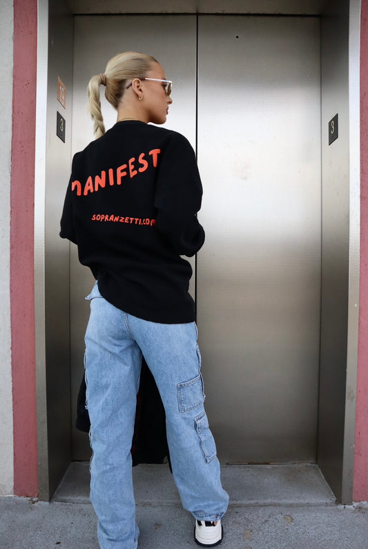 Manifest Heavy Thermal Crew Neck - Black