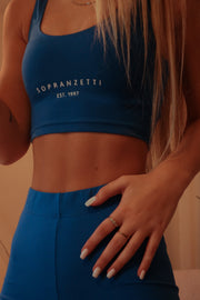 Sopranzetti Tank Crop Top - Blue