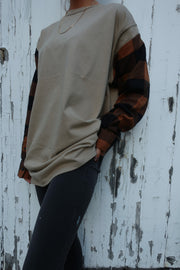Unisex Custom Flannel Top - Orange Plaid