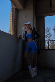 Sopranzetti Tank Crop Top - Blue