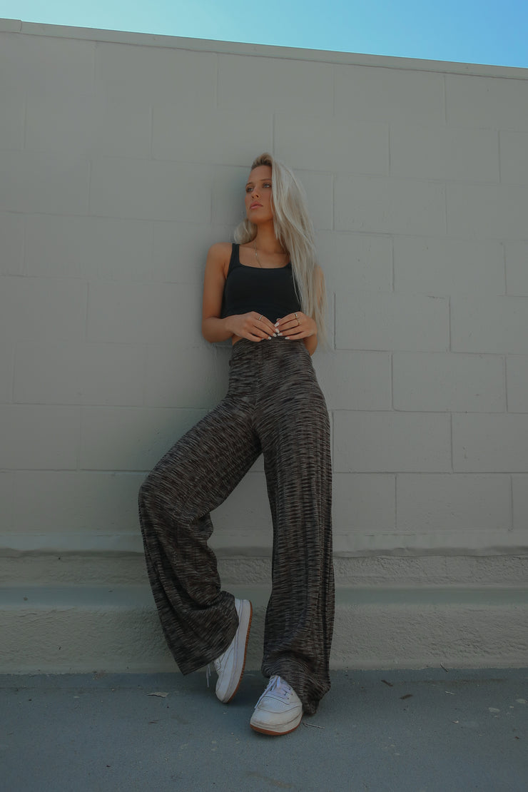 Space Dye Wide Leg Pant