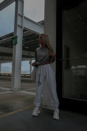 Unisex LA/NYC Flex Fleece Sweatpants - White